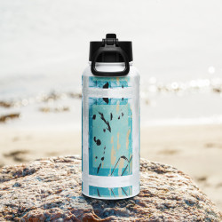 everydaysay Stainless steel water bottle with a straw lid