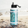 everydaysay Stainless steel water bottle with a straw lid