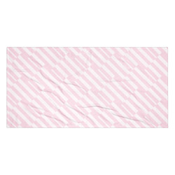 Pink Striped Beach Towel: Plush Cotton-Blend Bath Sheet