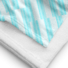 Azure Striped Beach Towel