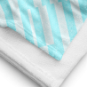 Azure Striped Beach Towel