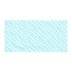 Azure Striped Beach Towel