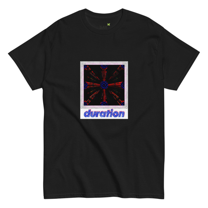 Duration Dark Matter Geometric Graphic Cotton Unisex Tee 