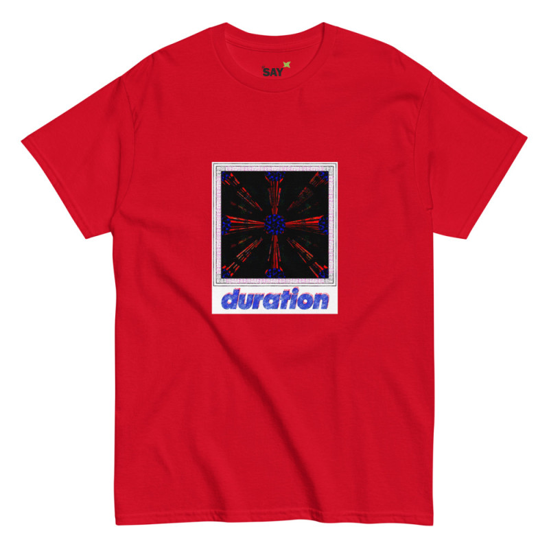 Duration Dark Matter Geometric Graphic Cotton Unisex Tee 