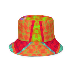 Mixed Orchard Reversible Bucket Hat - Ultra-Stylish Two-in-One Design, Vibrant Colors, Versatile Fashion Statement