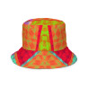 Mixed Orchard Reversible Bucket Hat - Ultra-Stylish Two-in-One Design, Vibrant Colors, Versatile Fashion Statement