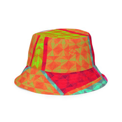 Mixed Orchard Reversible Bucket Hat - Ultra-Stylish Two-in-One Design, Vibrant Colors, Versatile Fashion Statement