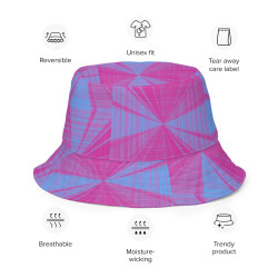 Mixed Orchard Reversible Bucket Hat - Ultra-Stylish Two-in-One Design, Vibrant Colors, Versatile Fashion Statement