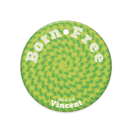 Personalized Born Free Ceramic Ornament Citrus City: Religious Gift