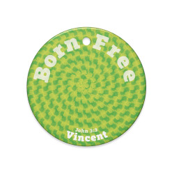 Personalized Born Free Ceramic Ornament Citrus City: Religious Gift