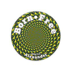 Personalized Born Free Ceramic Ornament Ancient Wisdom: Religious Gift