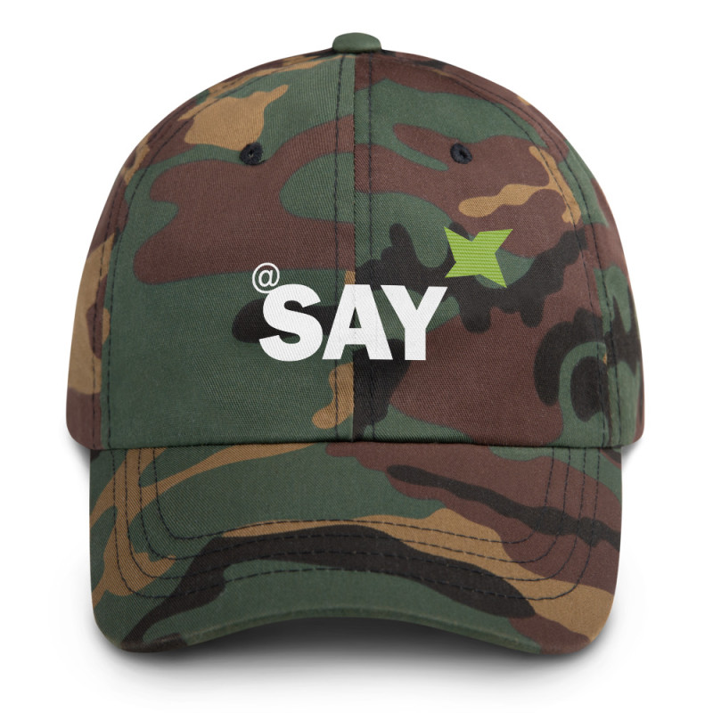 Embroidered "AT SAY" Dad Hat: Trendy Baseball Cap