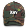 Embroidered "AT SAY" Dad Hat: Trendy Baseball Cap