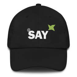 Embroidered "AT SAY" Dad Hat: Trendy Baseball Cap