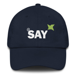 Embroidered "AT SAY" Dad Hat: Trendy Baseball Cap