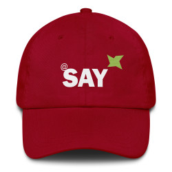 Embroidered "AT SAY" Dad Hat: Trendy Baseball Cap