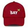Embroidered "AT SAY" Dad Hat: Trendy Baseball Cap
