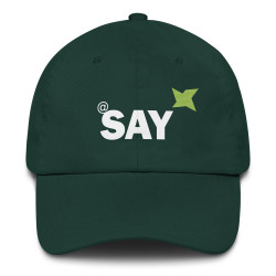 Embroidered "AT SAY" Dad Hat: Trendy Baseball Cap