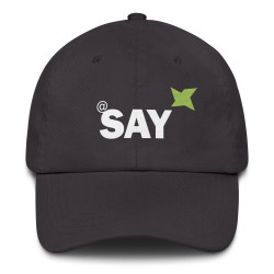 Embroidered "AT SAY" Dad Hat: Trendy Baseball Cap