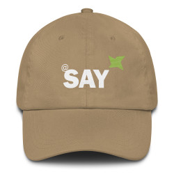 Embroidered "AT SAY" Dad Hat: Trendy Baseball Cap