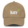 Embroidered "AT SAY" Dad Hat: Trendy Baseball Cap
