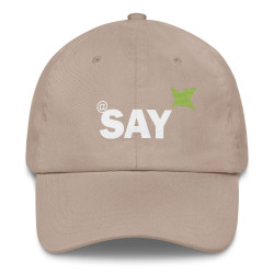 Embroidered "AT SAY" Dad Hat: Trendy Baseball Cap