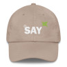 Embroidered "AT SAY" Dad Hat: Trendy Baseball Cap