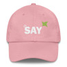 Embroidered "AT SAY" Dad Hat: Trendy Baseball Cap