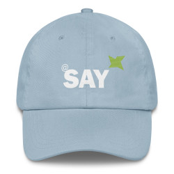 Embroidered "AT SAY" Dad Hat: Trendy Baseball Cap