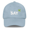 Embroidered "AT SAY" Dad Hat: Trendy Baseball Cap