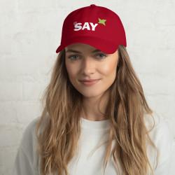 Embroidered "AT SAY" Dad Hat: Trendy Baseball Cap