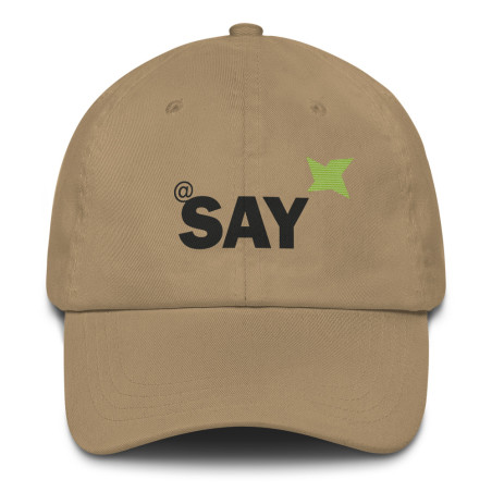 SAY Logo Dad Hat - Embroidered Cotton Twill Baseball Cap