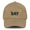 SAY Logo Dad Hat - Embroidered Cotton Twill Baseball Cap