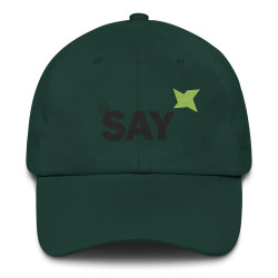 SAY Logo Dad Hat - Embroidered Cotton Twill Baseball Cap