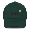 SAY Logo Dad Hat - Embroidered Cotton Twill Baseball Cap