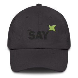 SAY Logo Dad Hat - Embroidered Cotton Twill Baseball Cap