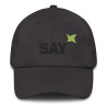 SAY Logo Dad Hat - Embroidered Cotton Twill Baseball Cap