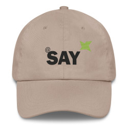 SAY Logo Dad Hat - Embroidered Cotton Twill Baseball Cap