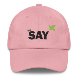 SAY Logo Dad Hat - Embroidered Cotton Twill Baseball Cap