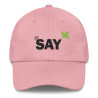 SAY Logo Dad Hat - Embroidered Cotton Twill Baseball Cap