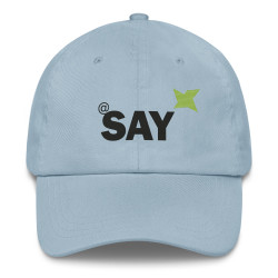 SAY Logo Dad Hat - Embroidered Cotton Twill Baseball Cap
