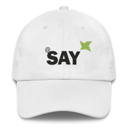 SAY Logo Dad Hat - Embroidered Cotton Twill Baseball Cap