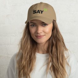 SAY Logo Dad Hat - Embroidered Cotton Twill Baseball Cap