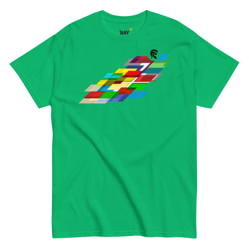 Everydaysay Helmet of Salvation black logo Unisex classic tee