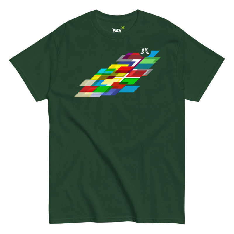 Everydaysay Shoes of Gospel white logo Unisex classic tee