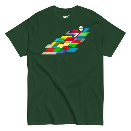 Everydaysay Shield of Faith white logo Unisex classic tee