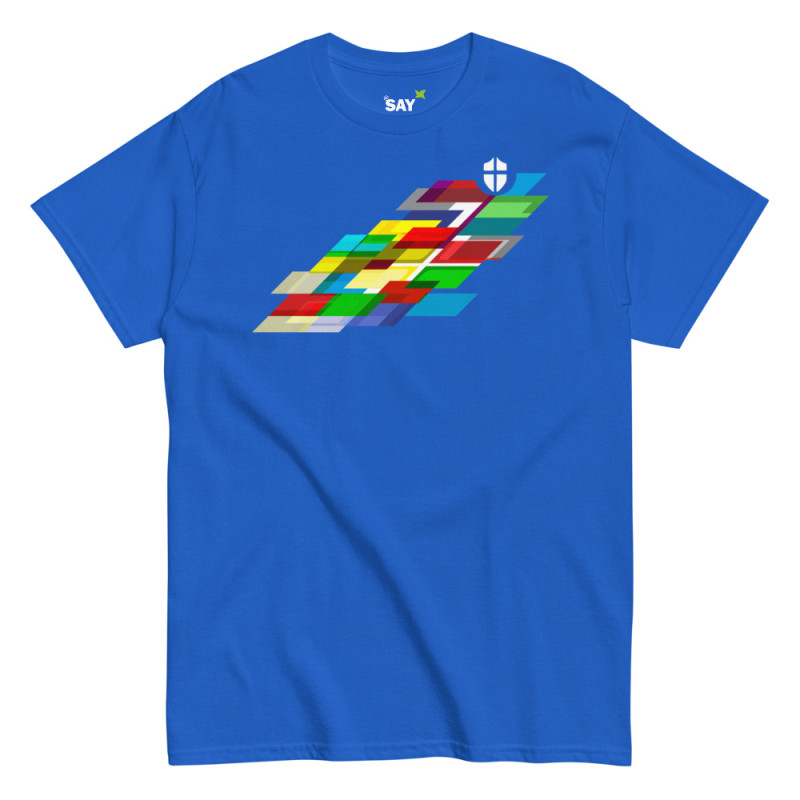 Everydaysay Shield of Faith white logo Unisex classic tee