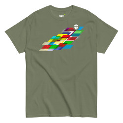 Everydaysay Shield of Faith white logo Unisex classic tee