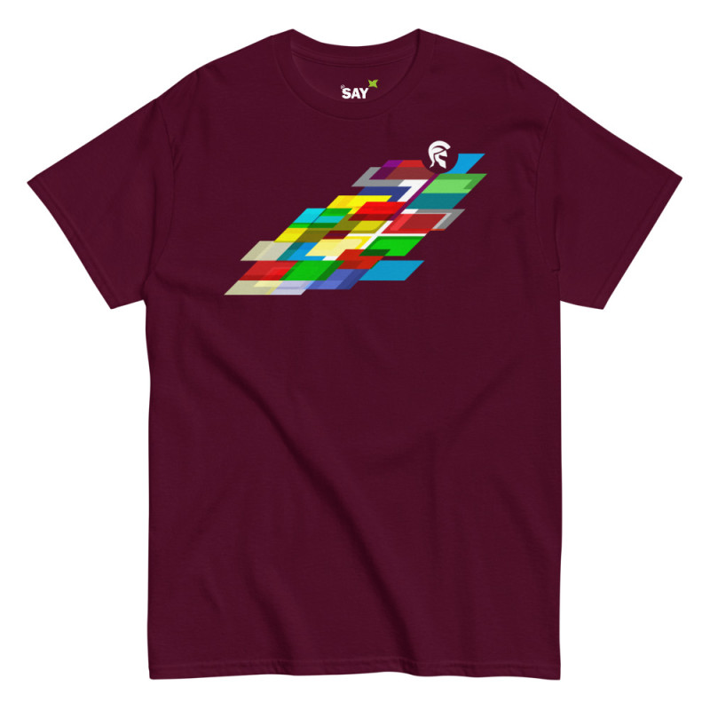 Everydaysay Helmet of Salvation white logo Unisex classic tee