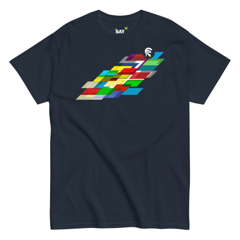 Everydaysay Helmet of Salvation white logo Unisex classic tee